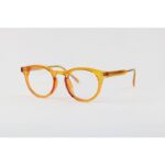 Moscot – 3906 – Orange Translucent – Acetate – Round – Eyeglasses