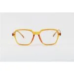 Moscot – 3908 – Orange Translucent – Acetate – Rectangle – Eyewear