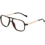 14 OPTICS STYLE BROWN-ACETATE-RECTANGLE-WOMEN-EYEGLASSES