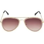 18 OPTICS STYLE-GOLDEN-METAL-AVIATOR-WOMEN-SUNGLASSE