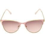 2 OPTICS STYLE-GOLDEN-METAL-CAT-EYE-WOMEN-SUNGLASSES