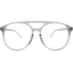 21 OPTICS STYLE TRANSLUCENT-GREY-ACETATE-ROUND-WOMEN-EYEGLASSES