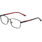 32 OPTICS STYLE-BLACK-METAL-RECTANGLE-MEN-EYEGLASSES