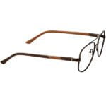 34 OPTICS STYLE -BROWN-METAL-AVIATOR-MEN-EYEGLASSES