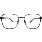 35 OPTICS STYLE -BROWN-METAL-SQUARE-MEN-EYEGLASSES