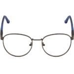 37 OPTICS STYLE -GREY-METAL-ROUND-MEN-EYEGLASSES