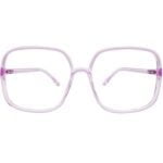 4 OPTICS STYLE TRANSLUCENT-PURPLE-ACETATE-SQUARE-WOMEN-EYEGLASSES