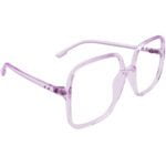 4 OPTICS STYLE TRANSLUCENT-PURPLE-ACETATE-SQUARE-WOMEN-EYEGLASSES