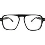 54 OPTICS STYLE-BLACK-TRANSPARENT-ACETATE-SQUARE-MEN-EYEGLASSES