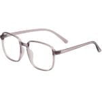 6 OPTICS STYLE-TRANSLUCENT-PURPLE-ACETATE-SQUARE-WOMEN-EYEGLASSES