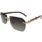 CARTIER-GOLDEN-METAL-SQUARE-MEN-SUNGLASSES