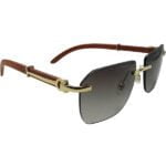 CARTIER-GOLDEN-METAL-SQUARE-MEN-SUNGLASSES