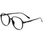 optics style-BLACK-ACETATE-ROUND-MEN-EYEGLASSES